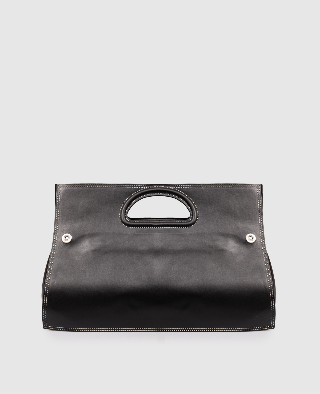 

Black leather Bookbag Max & Co