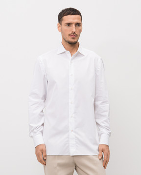 ISAIA White cotton shirt IM10TCKM002