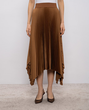JOSEPH Brown pleated skirt Ade JF009604