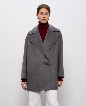 Heresis Gray cashmere coat G5080I560