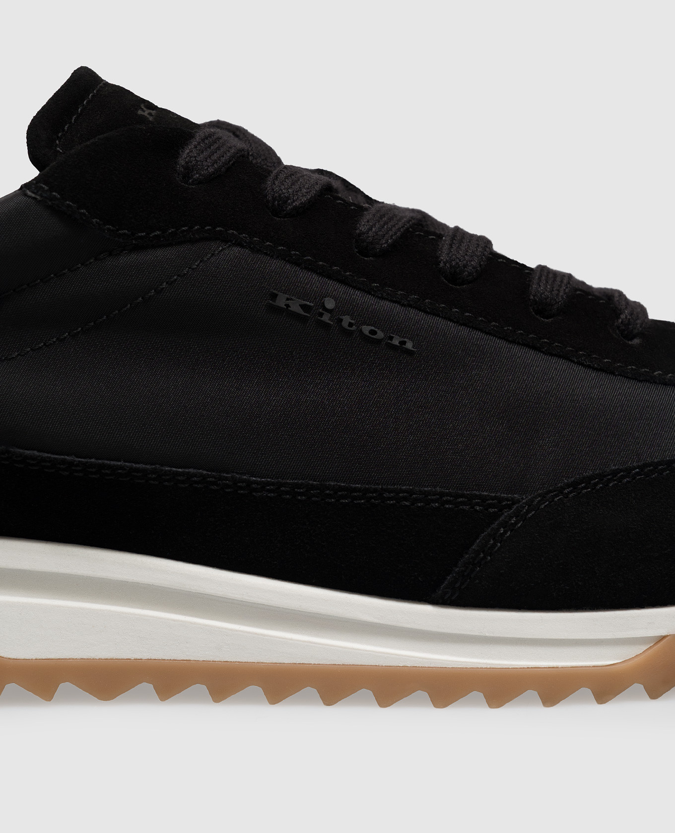 Black combination sneakers Kiton 5