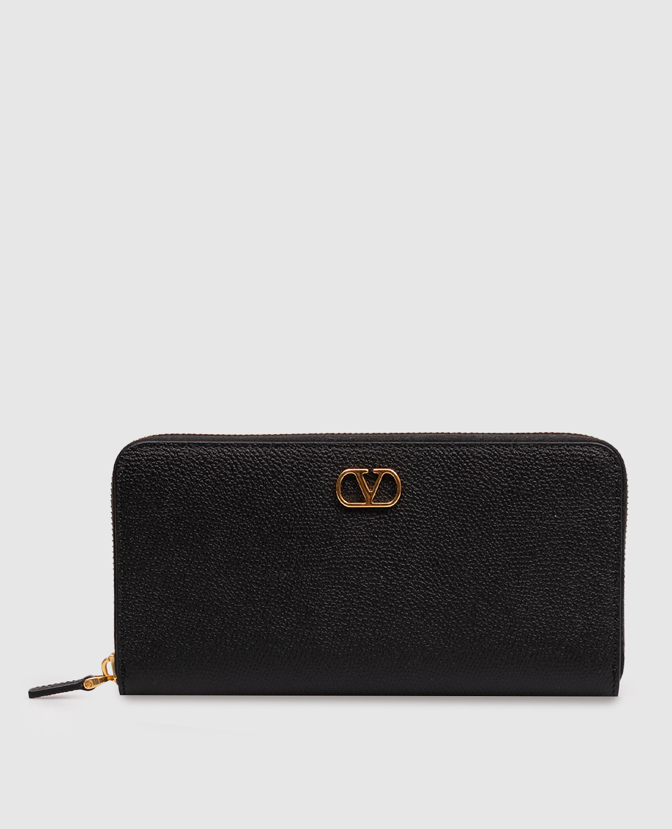 

VLogo Signature Black Leather Wallet Valentino