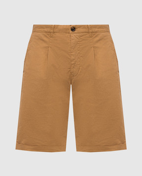 MooRER ALICUDI brown shorts with lapels ALICUDIBB