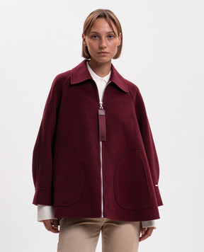 Max & Co SAGGINA burgundy wool jacket MCOSAGGINA