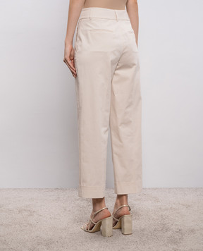Peserico Beige pants with chain A0463501037