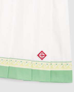 Casablanca Children's white pleated skirt KSP26SK15801EXBC