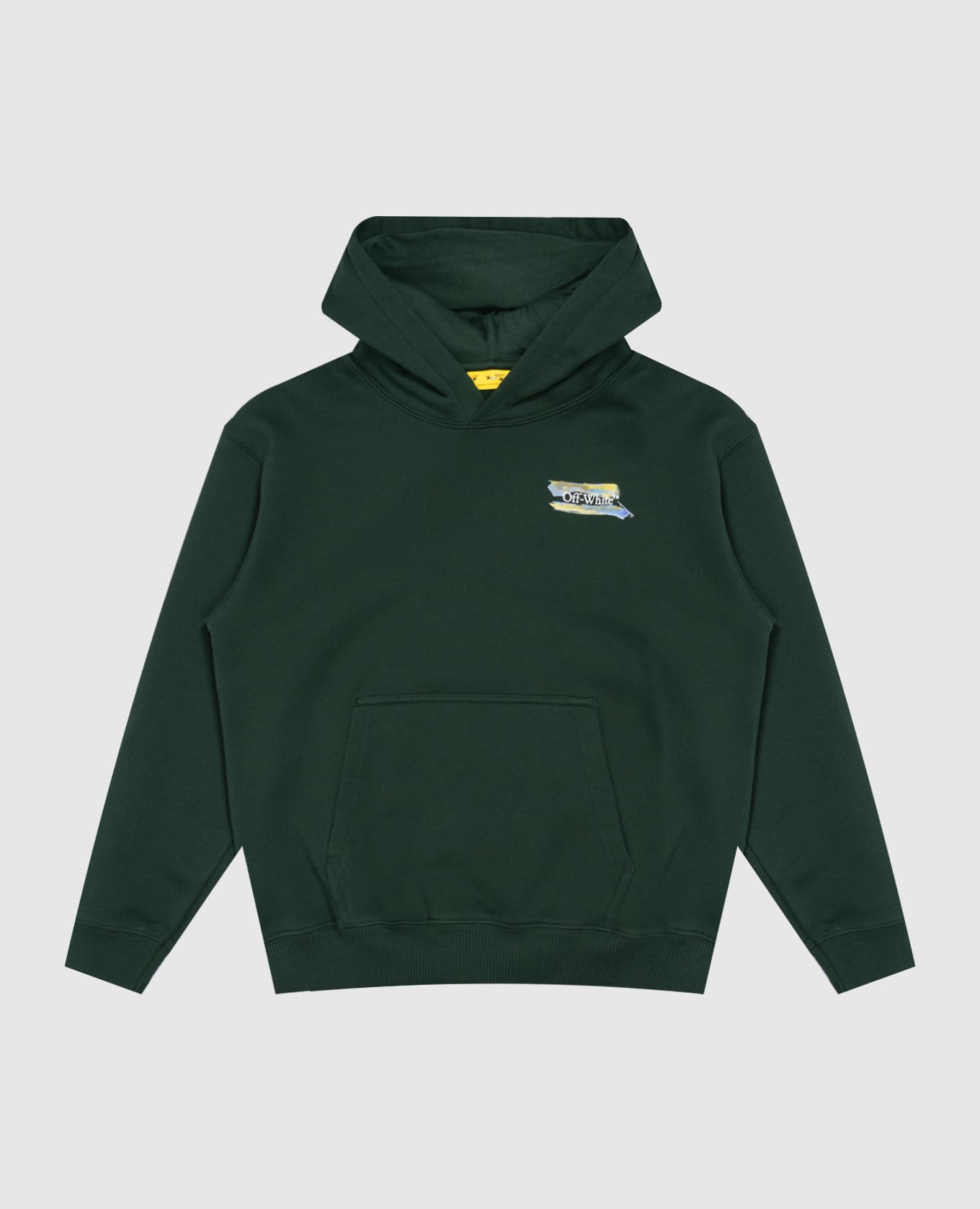 Children's green hoodie with Arrow Watercolor print