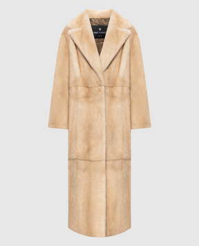 Fabio Gavazzi Beige mink fur coat FG2381PIVR