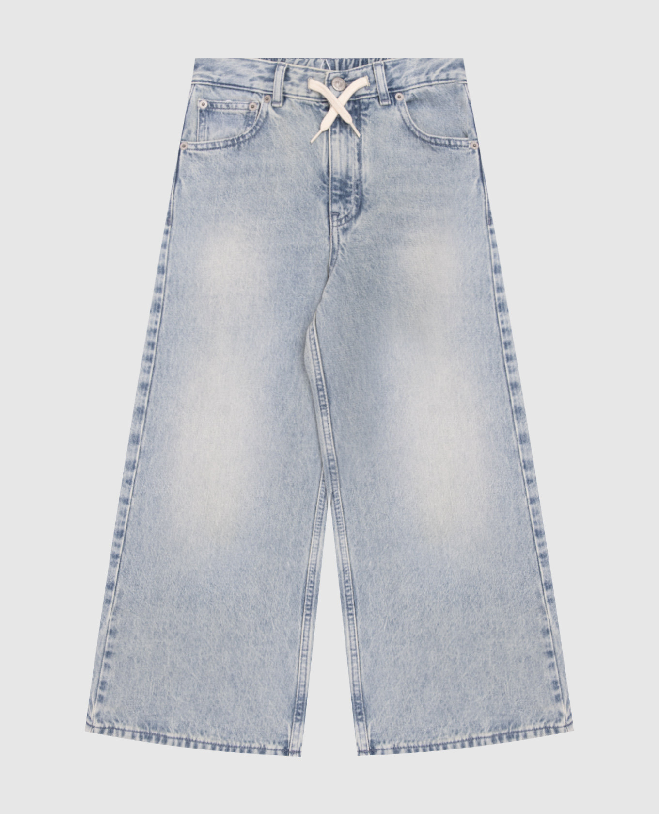

Children's blue jeans with a worn effect Maison Margiela MM6, Light blue