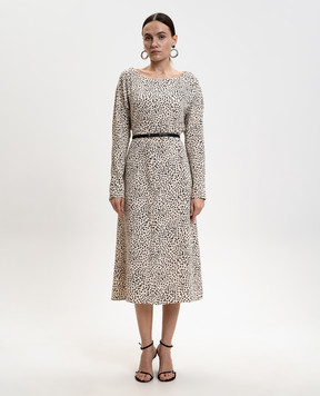 Max Mara White dress PIROGHE with polka dots MSTPIROGHE