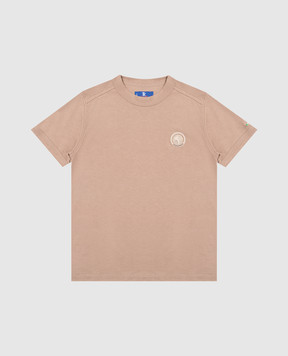 Stefano Ricci Children's brown T-shirt with logo patch YNH6101490803