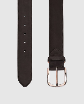 Enrico Mandelli Black nubuck belt MDL0027508