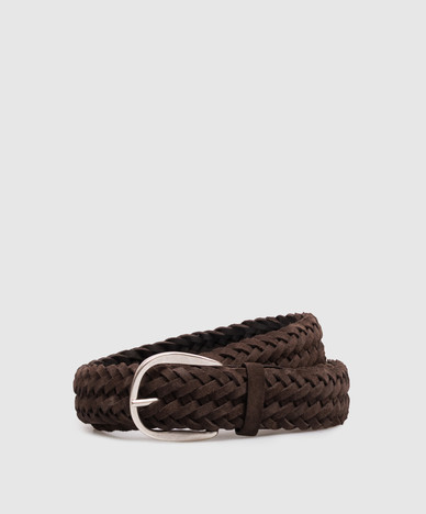Brown suede Plot belt