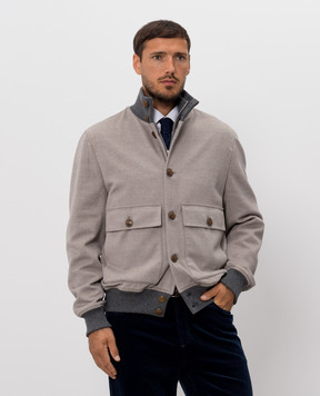 Brunello Cucinelli Gray wool jacket MV4676559