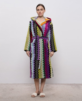 Missoni Home Giacomo patterned terry long robe 1G3AC99708