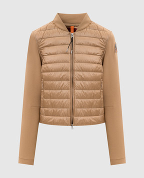 Parajumpers Beige down bomber jacket KALYSTA 26SPWHYWU33