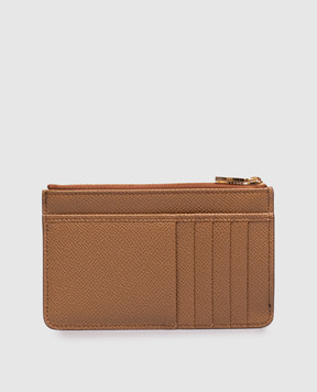 Dolce&Gabbana Brown leather cardholder Dauphine BI1261A1001