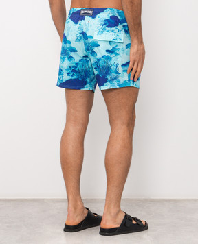 Vilebrequin Coral Reef Blue Swim Shorts MSOEF118