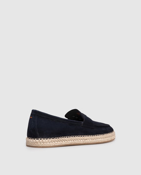 Santoni Blue suede espadrilles MBCD22193PBTTSE2