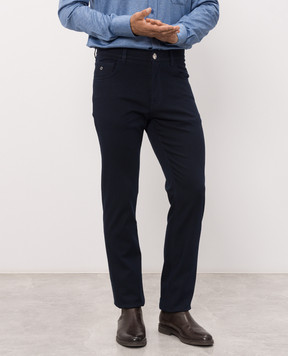 Stefano Ricci Blue insulated pants with emblem MFT63B1110TR180L