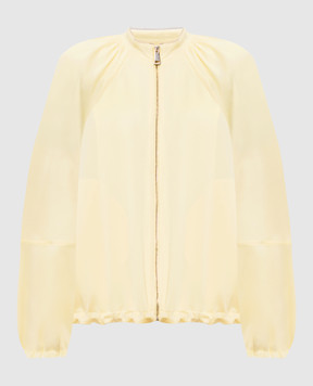 Fabiana Filippi Yellow jacket with monil chain GCD276F664M191