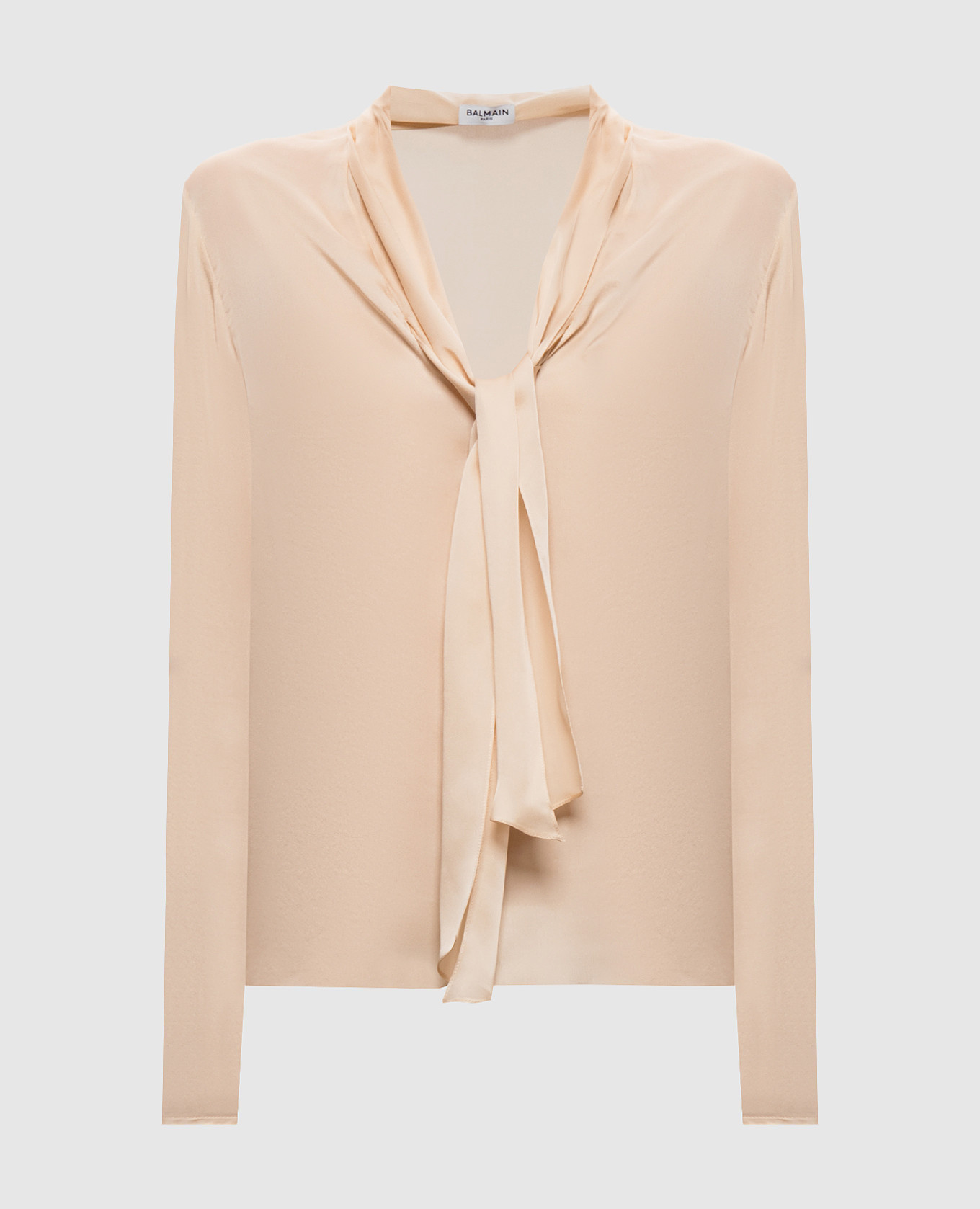 Beige silk blouse Balmain