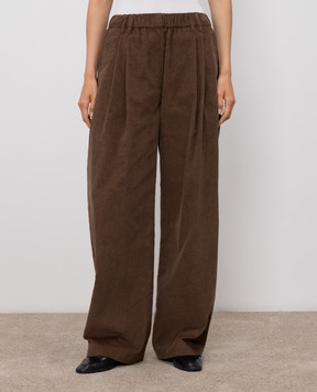 Brunello Cucinelli Brown corduroy pants MP187P9253