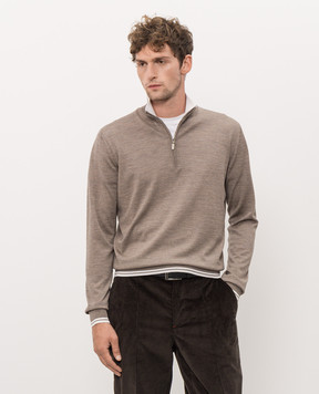 Castangia dal 1850 Beige wool jumper Q51897GQI26