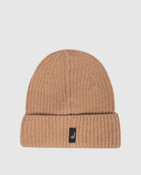 Moncler Grenoble ENFANT Children's brown wool hat K29573B00002M1241