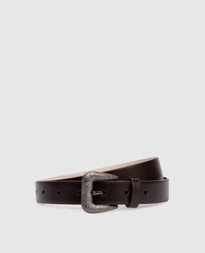 Brunello Cucinelli Brown leather belt M0TROC266