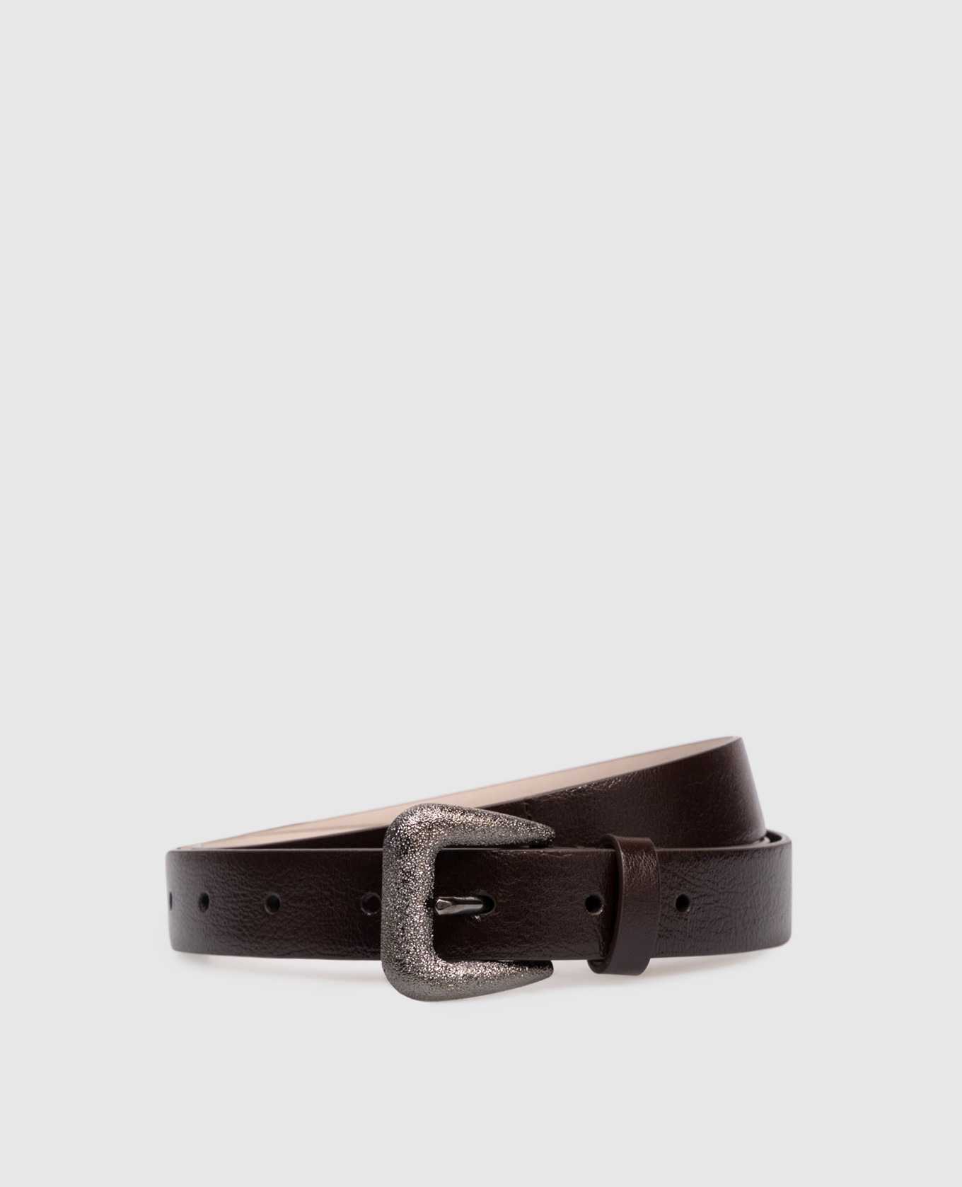 Brown leather belt