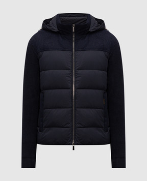 MooRER Blue down jacket ALLORI ALLORILSM