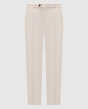 Brunello Cucinelli Beige cotton pants M252UE1950