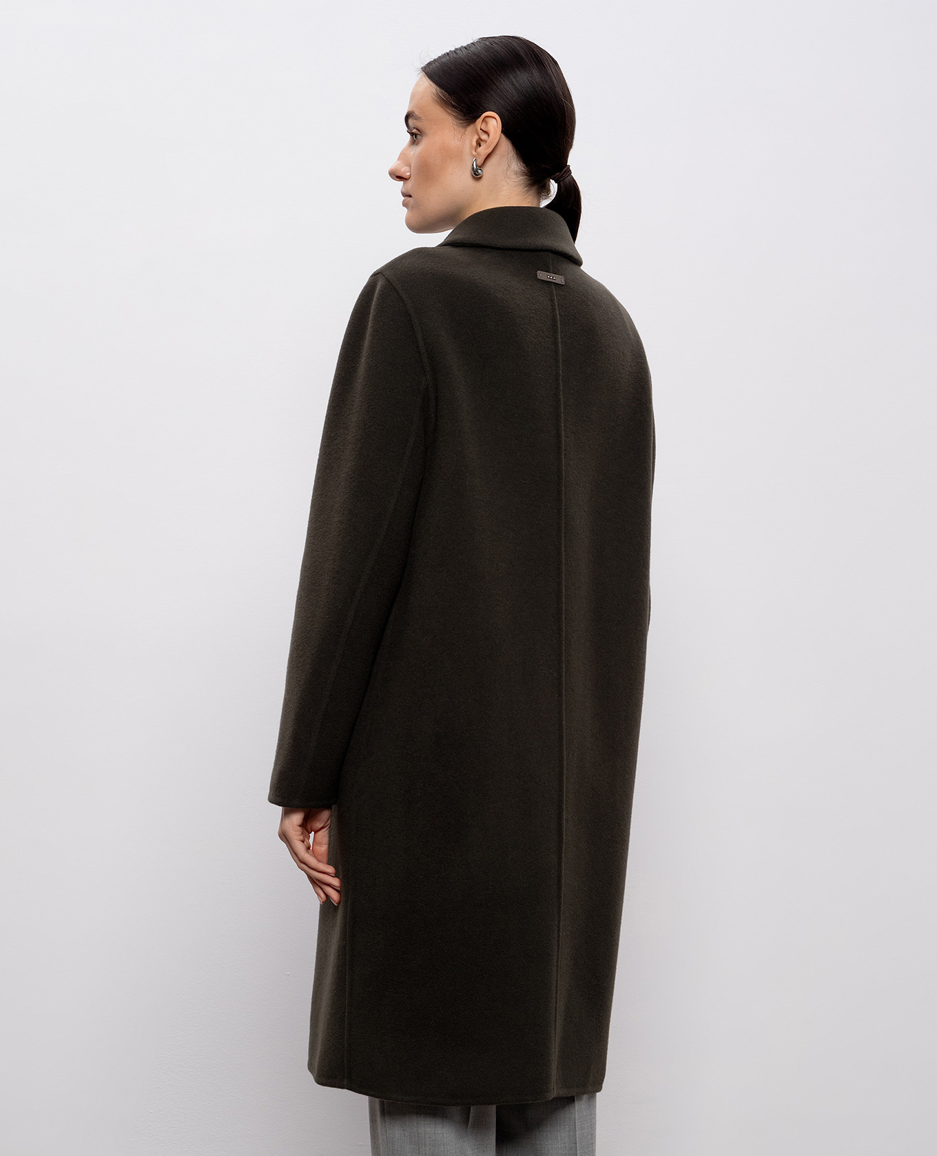 Brown coat with wool and cashmere Peserico 4