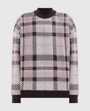 Twinset Pink checked sweater 262LI3UAA
