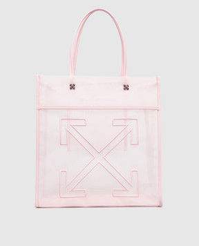 Off-White Pink Market Tote Bag OWNA23FS26FAB001