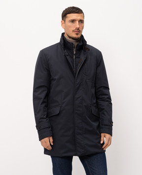 MooRER Blue down jacket IDEON IDEONSTP