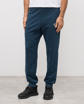 Versace Blue joggers with embroidered logo 10163001A16458