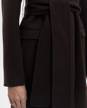 Khaite Jelson brown wool coat 7139547
