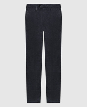 Florentino Blue checked pants 225568522711