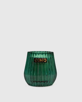 Onno Eclectic candle with Sage scent in a glass candle holder ONECCASA