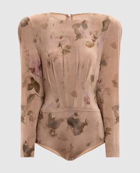 Magda Butrym Beige bodysuit with accent shoulders BODYSUIT269926