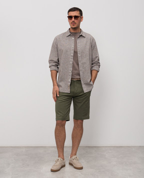 Cashmere&Whiskey Khaki cotton shorts 0276109345