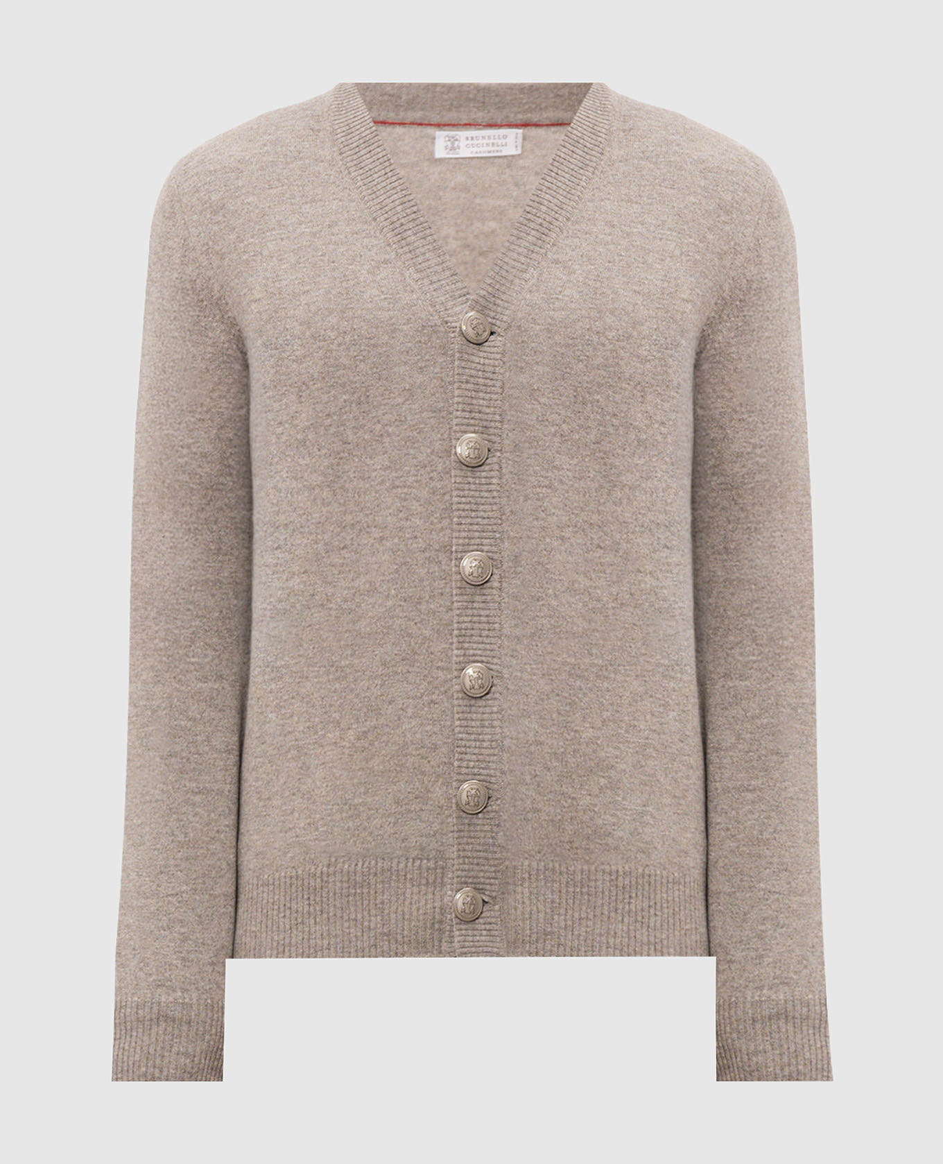 Gray cashmere cardigan