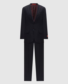 ISAIA Blue wool suit 524AFI101P9010