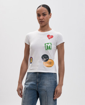 Maison Margiela MM6 White T-shirt with print S52GC0373M20050