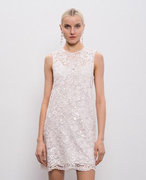 Twinset Pink lace mini dress with sequins 261TP2631