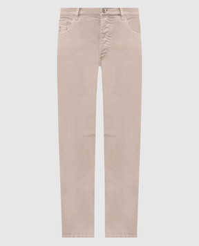 Brunello Cucinelli Grey jeans with emblem M277PX1290