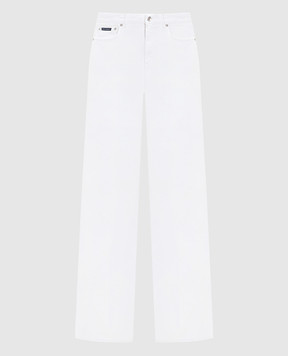Dolce&Gabbana White jeans with a patch FTC69DG8OT6