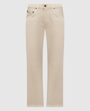 CITIZENS OF HUMANITY Faye beige jeans with logo patch 22811248